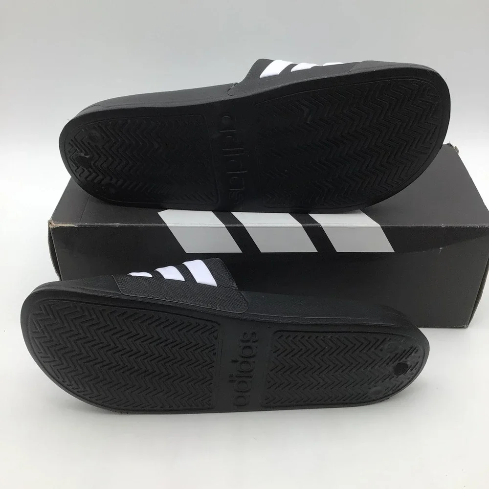 Adidas Adilette Shower Slides Mens Size 10 Black GZ5922 Cloudfoam Sandals NEW